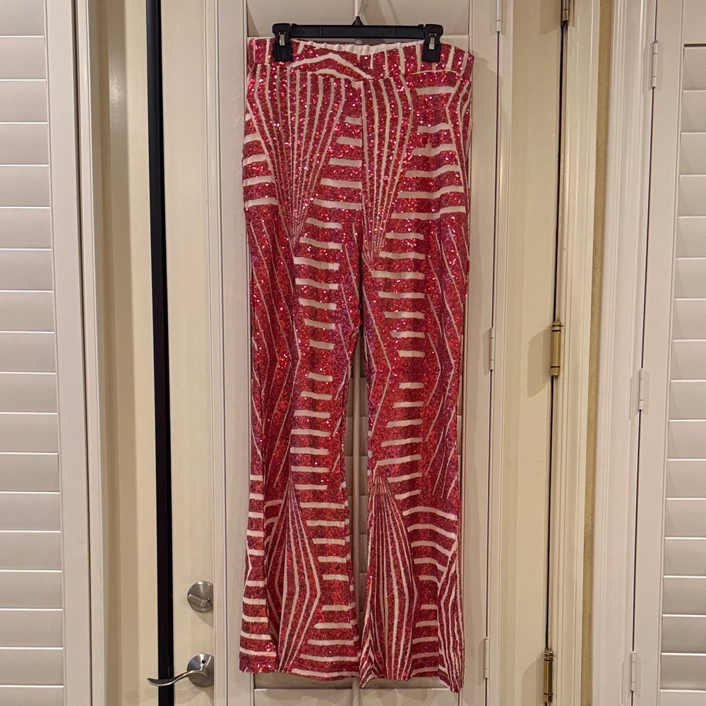 Sequin Party Flare Women's Pants